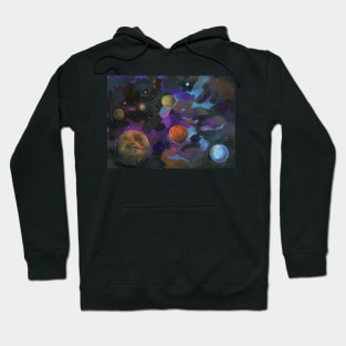 Planets in space Hoodie